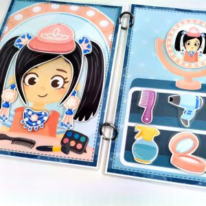 Modèle de coiffure terminé – jeu éducatif ludique pour filles