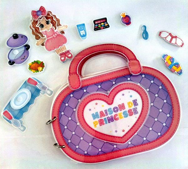 Livre interactif Maison de Princesse avec accessoires détachables autour