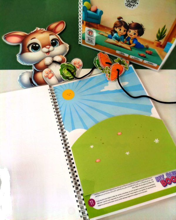 Activité de lapin éducative pour enfant, avec chiffres à manipuler pour développer la motricité fine et la coordination œil-main