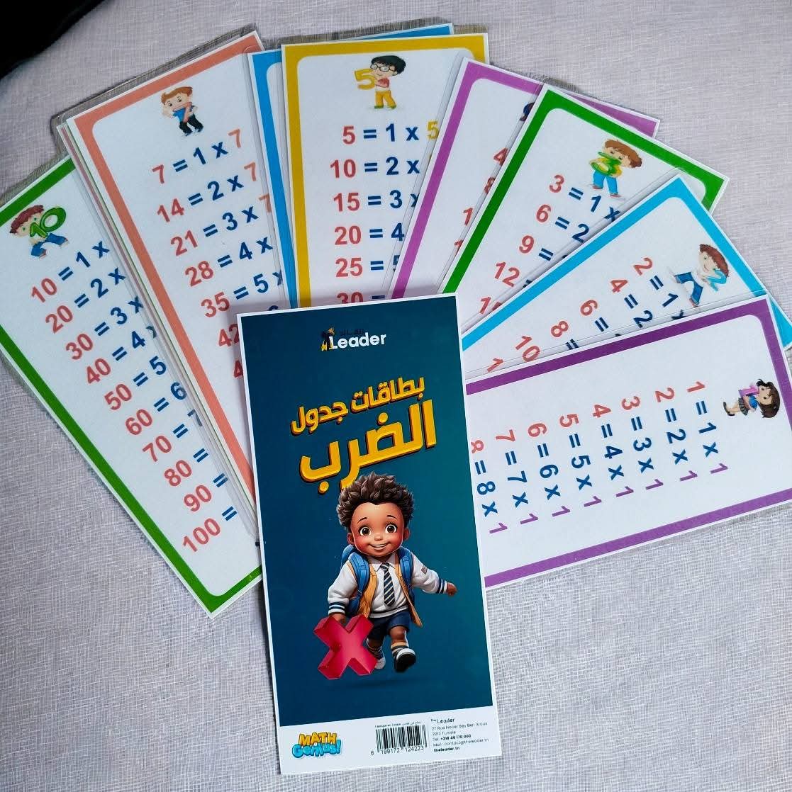 بطاقات جدول الضرب → cartes des tables de multiplication بطاقات جدول الضرب → cartes des tables de multiplication